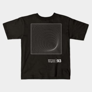 808 State / Minimalist Graphic Artwork Design Kids T-Shirt